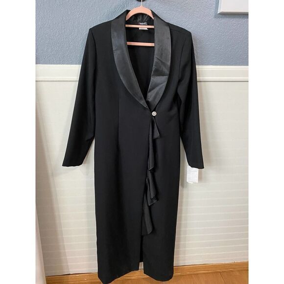 Helen Blake Black Evening Dress/Jacket - Picture 1 of 8